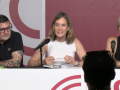 Jéssica Albiach, en la presentación del preacuerdo