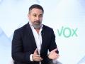 El líder de VOX, Santiago Abascal, durante una entrevista, en la sede de Vox - Europa Press