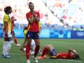 Jennifer Hermoso celebra su gol ante Colombia