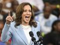 Kamala Harris en un reciente acto de campaña