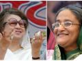 La líder política liberada, Khaleda Zia, y la primera ministra huida, Sheikh Hasina