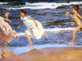 Corriendo por la playa (1908) de Joaquín Sorolla