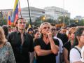 Nacho Cano in the concentration for Venezuela, Madrid, Spain - 07 Aug 2024  .Meeting of Venezuelans in the Plaza de Cibeles in Madrid, which has been illuminated with the tricolor colors of the Venezuelan flag in tribute to the heroes of freedom who fight in Venezuela. Hundreds of Venezuelans residing in Madrid fight against the Maduro regime