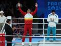 Ayoub, en el podio de los Juegos Olímpicos de París