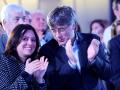 Marcela Topor y Carles Puigdemont