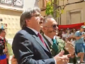Representación de la detención de Carles Puigdemont durante las fiestas de Cocentaina