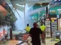 El techo colapsado de un supermercado en Valencia debido a las fuertes trombas de agua