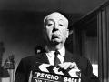Alfred Hitchcock, en una imagen del rodaje de Psicosis