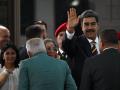 Nicolás Maduro, junto  a Delcy Rodríguez y su mujer Cilia Flores en la Corte Suprema de Justicia de Venezuela
