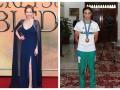 La escritora J.K. Rowling y la boxeadora Imane Khelif