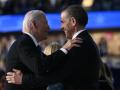 El presidente Joe Biden junto a su hijo Hunter en la Convención Nacional Republicana