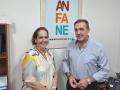 Blanca Torrent y Rafael Cidres, presidente de Anfane