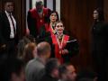 Caryslia Rodriguez entrando al TSJ para proclamar a Maduro como presidente