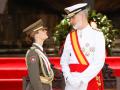 Felipe VI and Princess Leonor de Borbon  16 July 2024.