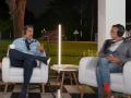 Nicolás Maduro y Juan Carlos Monedero durante la retransmisión del discutido podcast del dictador