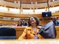 La vicepresidenta primera del Gobierno, ministra de Hacienda, María Jesús Montero, en el Senado