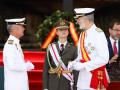 Felipe VI y la Princesa Leonor de Borbón en  Marin Naval Military Academy in Marin, el16 Julio