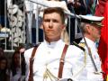Pedro Lopez Quesada de Borbon attending the Flag Pledge (Jura de Bandera and entrega de Despachos de empleo) ceremony Marin Naval Military Academy in Marin, Pontevedra on Tuesday, 16 July 2024.