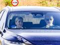 Spanish King Felipe VI arriving at the wedding of Victoria López-quesada and Enrique Moreno de la Cova Ybarra in Algete, Madrid. August 31 2024