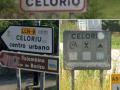 Señales con el nombre de un pueblo asturiano cambiado al bable