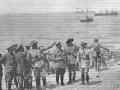 El general Saro con el general Sanjurjo en la playa de la Cebadilla