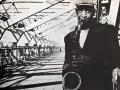 Sonny Rollins en el Puente Williamsburg retratado por Atsuhiko Kawabata
