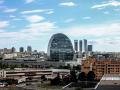 Fachada del edificio ‘La Vela’, en la ciudad del BBVA, en Madrid.