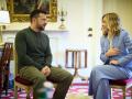La primera ministra de Italia, Giorgia Meloni, asiste a una reunión con el presidente de Ucrania, Volodimir Zelenski