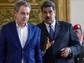 El expresidente español, José Luis Rodríguez Zapatero, junto a Nicolás Maduro