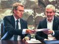 Alberto Núñez Feijóo y Fernando Clavijo