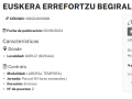 Anuncio del puesto de supervisor del euskera