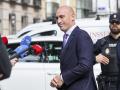 Luis Rubiales, llegando a un juicio en Madrid