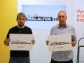 FRancesc Roig y Joan Baldoví, presentando el portal web sobre supuestas terapias de conversión sexual