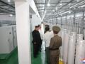 El líder norcoreano Kim Jong Un inspeccionando el Instituto de Armas Nucleares y la base de producción de materiales nucleares aptos para armas