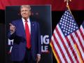 El candidato republicano Donald Trump en un evento de campaña en Tucson (Arizona)