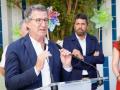 El presidente del Partido Popular, Alberto Núñez Feijóo, durante su visita en Alicante