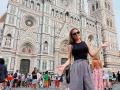 Edurne, en Florencia