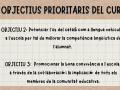 Documento del resumen de la asamblea de inicio de curso de un colegio catalán en el que se impone el catalán como lengua vehicular