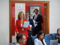 La ministra Portavoz, Pilar Alegría; el ministro de la Presidencia, Justicia y Relaciones con las Cortes, Félix Bolaños y el ministro de Cultura, Ernest Urtasun