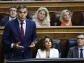 Pedro Sánchez, durante la sesión de control de este miércoles en el Congreso