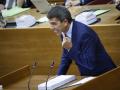 Carlos Mazón, interviniendo en e Debate de Política General, en las Cortes Valencianas