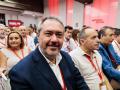 Juan Espadas, en primer plano, durante la reciente reunión del Comité Federal del PSOE en Ferraz