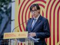 (Foto de ARCHIVO)
El presidente de la Generalitat de Cataluña, Salvador Illa durante el acto de celebración de la Diada Nacional de Cataluña 2024, en los jardines de la Delegación del Govern de la Generalitat en Madrid, a 18 de septiembre de 2024, en Madrid (España). La delegación de la Generalitat catalana en Madrid se une a la celebración de la Diada de Cataluña, que se conmemora cada 11 de septiembre. Este año se ha celebrado la primera Diada sin un presidente independentista al frente de la Generalitat desde hace 12 años.

A. Pérez Meca / Europa Press
18 SEPTIEMBRE 2024;DIADA;11S;GENERALITAT;CATALUNYA;
18/9/2024