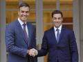 El jefe del Ejecutivo, Pedro Sánchez, recibe este viernes en la Moncloa al lendakari, Imanol Pradales