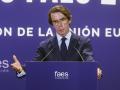 El expresidente del Gobierno y presidente de FAES, José María Aznar