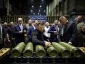 Volodimir Zelenski, presidente de Ucrania durante una visita a una fábrica de armas en Pensilvania