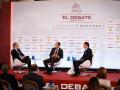 Fernando Rayón (corresponsal económico de El Debate), Pablo Martínez-Pina (Socio responsable del Sector Financiero en PwC España), y Enrique Serra (Consejero Delegado de CBNK)