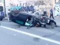 Vehículo accidentado en Valencia