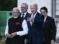 El presidente de EE.UU. Joe Biden, los primeros ministros de India Narenda Modi, Japón Fumio Kishida y de Australia Anthony Albanese