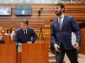 El presidente de la Junta de Castilla y León, Alfonso Fernández Mañueco, y el portavoz de Vox, Juan García-Gallardo